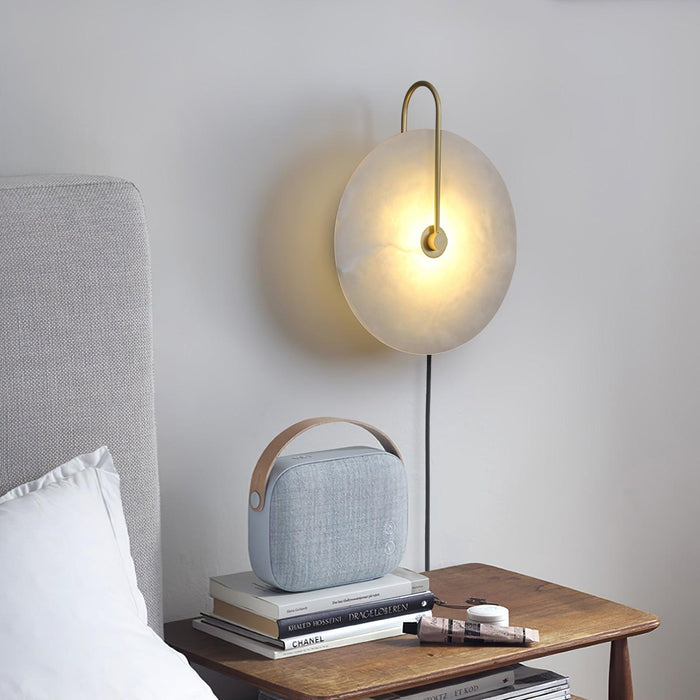 Alabaster LED Plug - In Wall Lamp - Simprolos