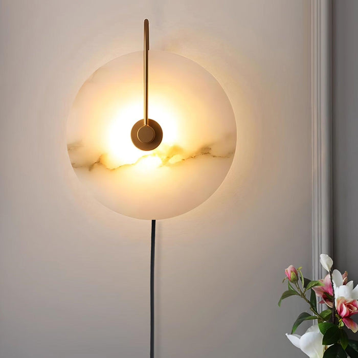 Alabaster LED Plug - In Wall Lamp - Simprolos