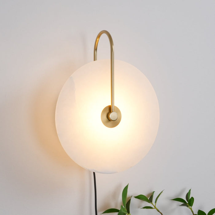 Alabaster LED Plug - In Wall Lamp - Simprolos