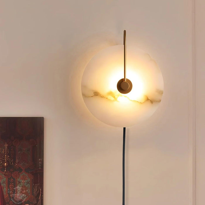 Alabaster LED Plug - In Wall Lamp - Simprolos