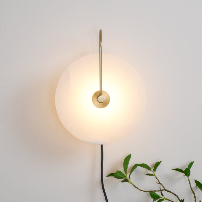 Alabaster LED Plug - In Wall Lamp - Simprolos
