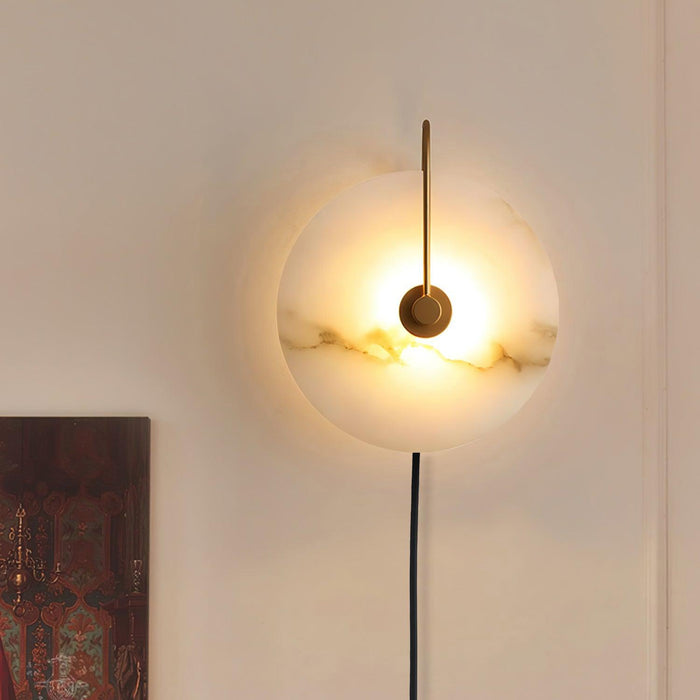 Alabaster LED Plug - In Wall Lamp - Simprolos