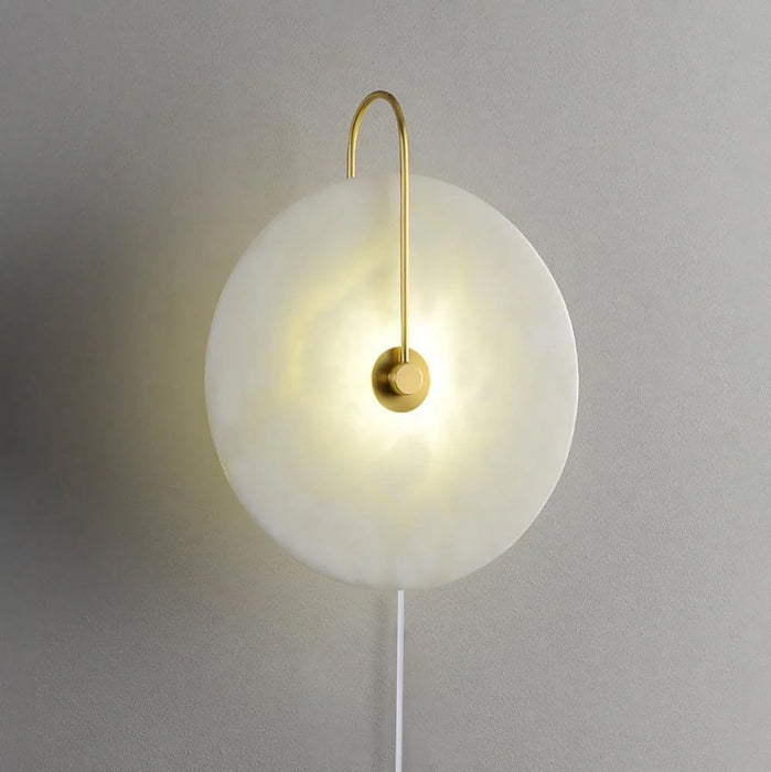 Alabaster LED Plug - In Wall Lamp - Simprolos