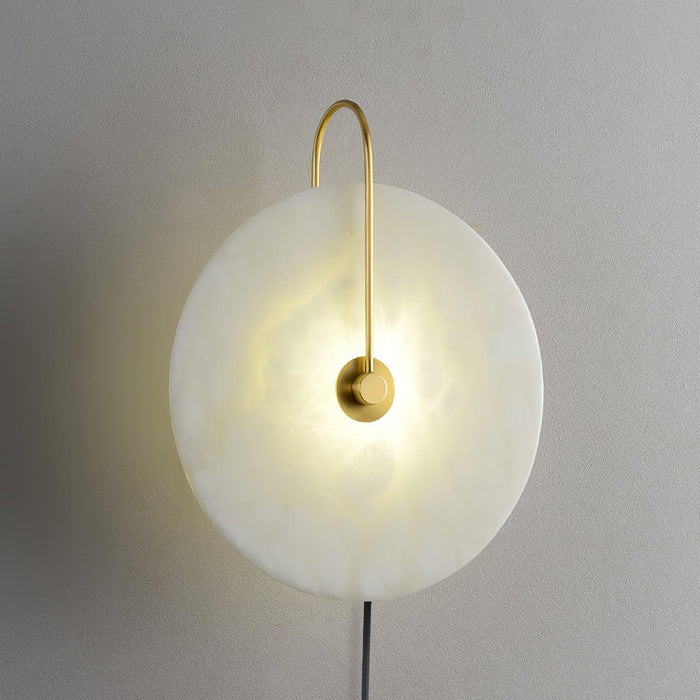 Alabaster LED Plug - In Wall Lamp - Simprolos
