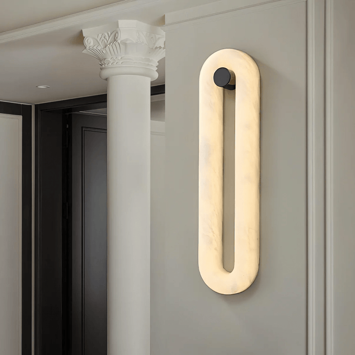 Alabaster Loop Wall Light - Simprolos