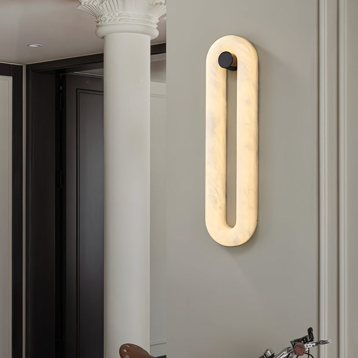 Alabaster Loop Wall Light - Simprolos