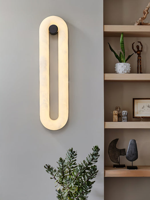 Alabaster Loop Wall Light - Simprolos