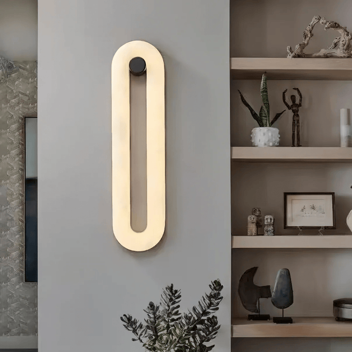 Alabaster Loop Wall Light - Simprolos