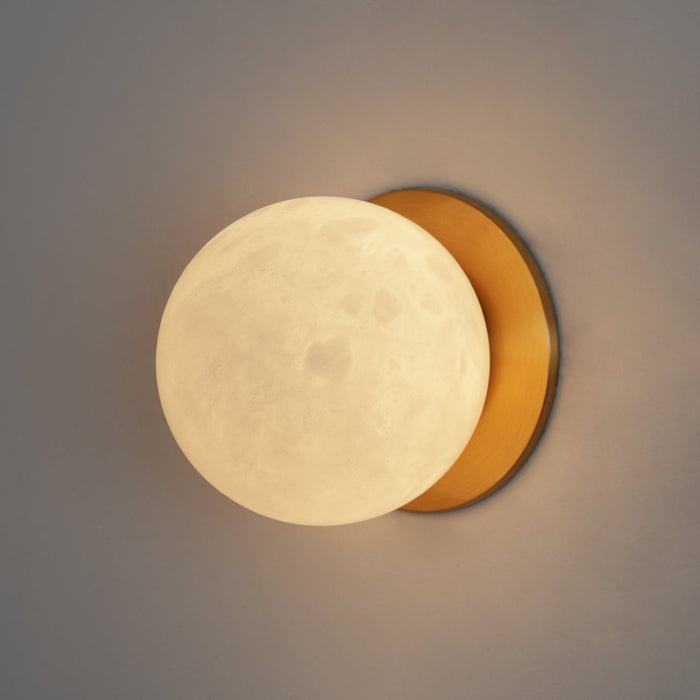 Alabaster Mini Orb Wall Lamp - Simprolos