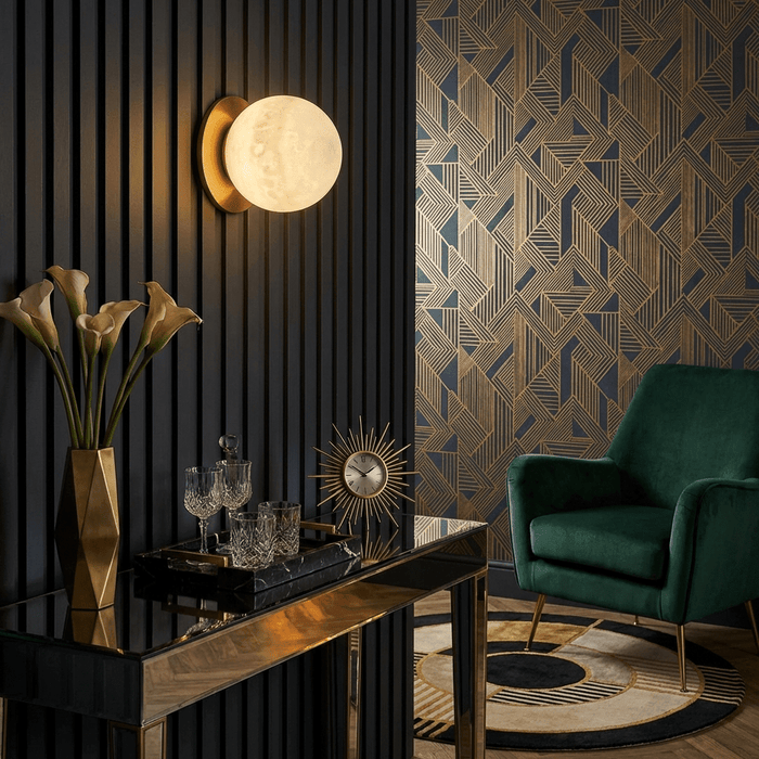 Alabaster Mini Orb Wall Lamp - Simprolos
