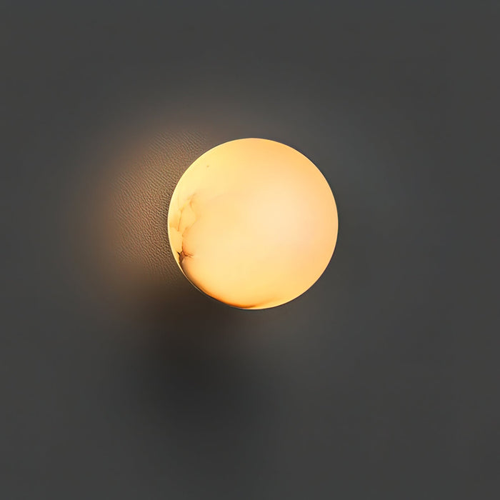 Alabaster Mini Orb Wall Lamp - Simprolos