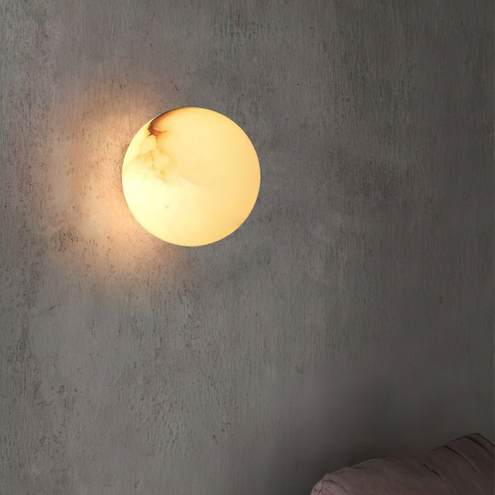 Alabaster Mini Orb Wall Lamp - Simprolos
