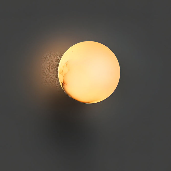 Alabaster Mini Orb Wall Lamp - Simprolos