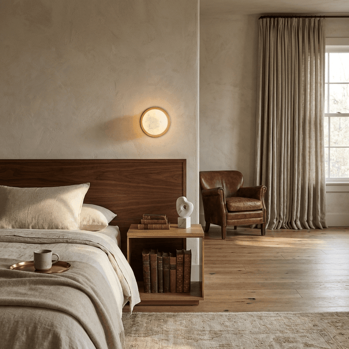 Alabaster Mini Orb Wall Lamp - Simprolos