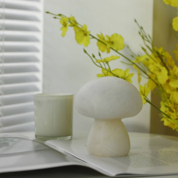 Alabaster Mushroom Table Lamp - Simprolos