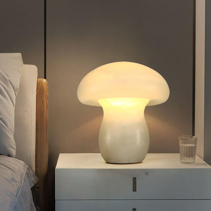 Alabaster Mushroom Table Lamp - Simprolos