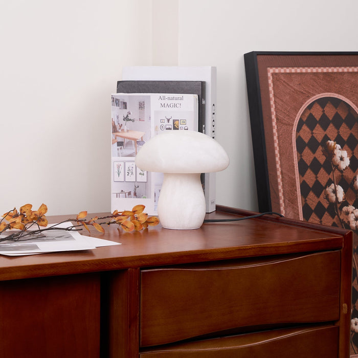 Alabaster Mushroom Table Lamp - Simprolos