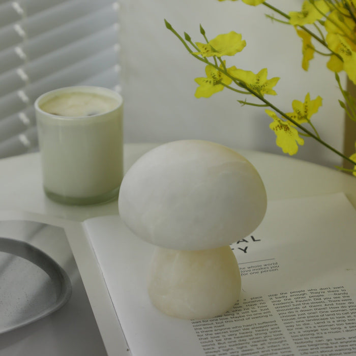 Alabaster Mushroom Table Lamp - Simprolos