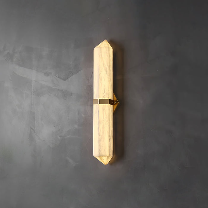 Alabaster Obelisk Wall Sconce - Simprolos