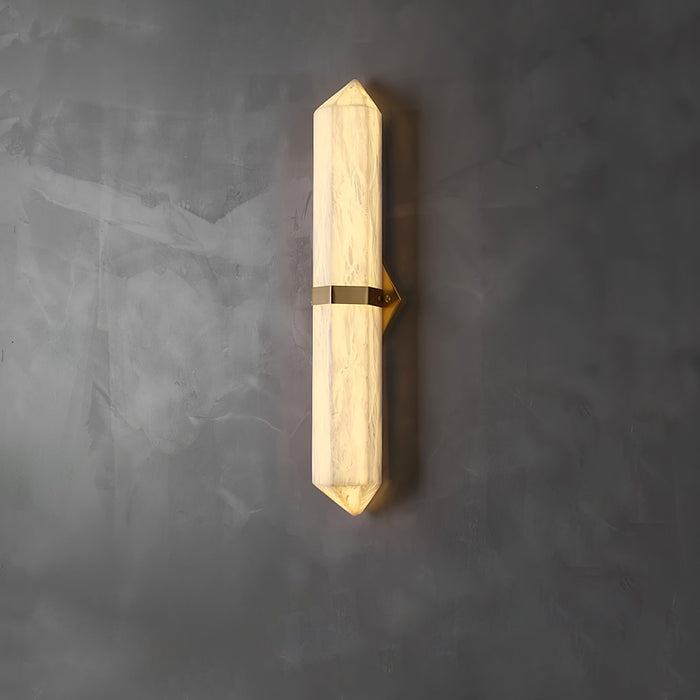 Alabaster Obelisk Wall Sconce - Simprolos