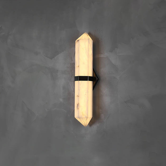 Alabaster Obelisk Wall Sconce - Simprolos