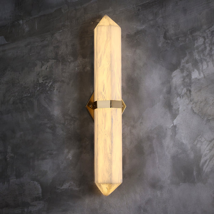 Alabaster Obelisk Wall Sconce - Simprolos