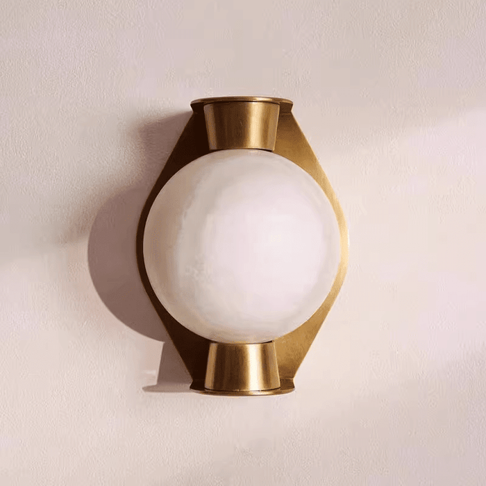 Alabaster Orb Alabaster Sconce - Simprolos