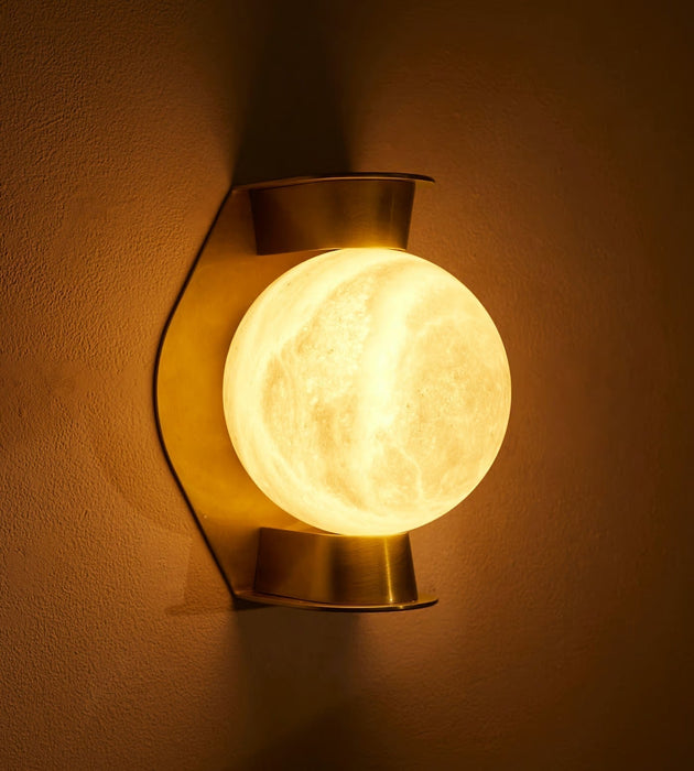 Alabaster Orb Alabaster Sconce - Simprolos