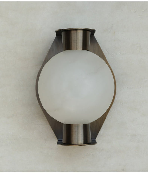 Alabaster Orb Alabaster Sconce - Simprolos