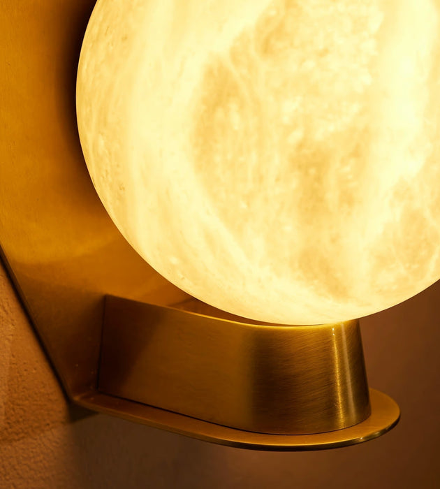 Alabaster Orb Alabaster Sconce - Simprolos