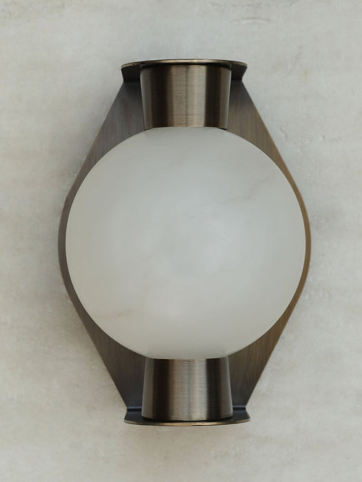 Alabaster Orb Alabaster Sconce - Simprolos