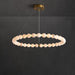 Alabaster Orb Ring Chandelier - Simprolos