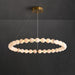 Alabaster Orb Ring Chandelier - Simprolos