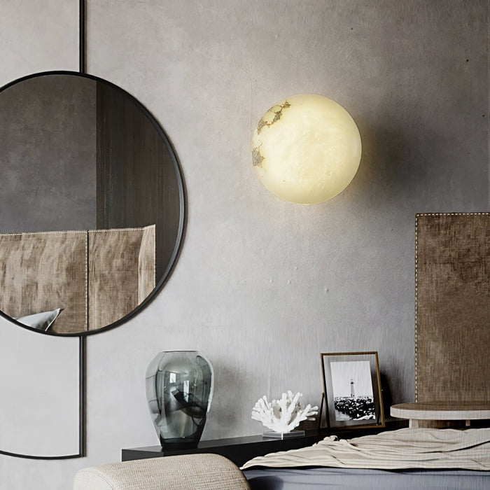 Alabaster Oval Ceiling Lamp - Simprolos