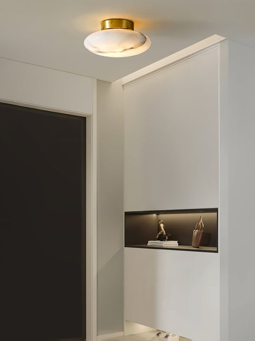 Alabaster Oval Ceiling Lamp - Simprolos