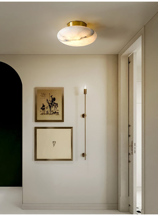 Alabaster Oval Ceiling Lamp - Simprolos