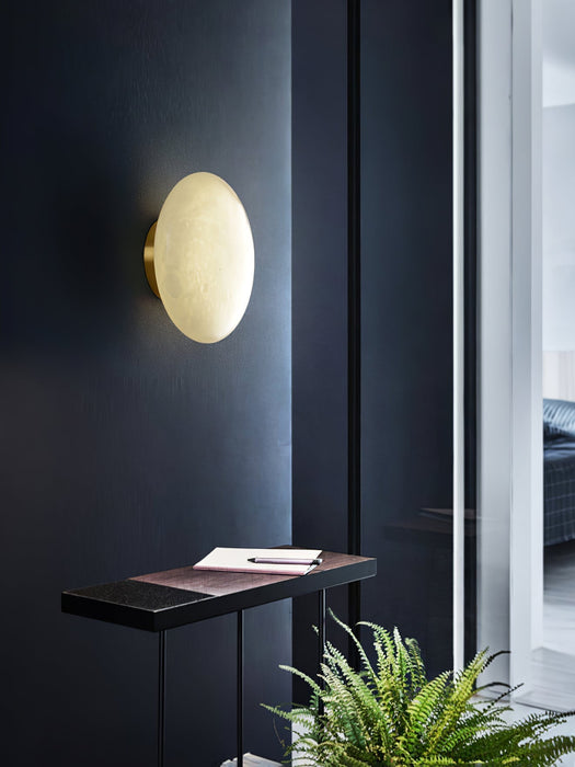 Alabaster Oval Ceiling Lamp - Simprolos