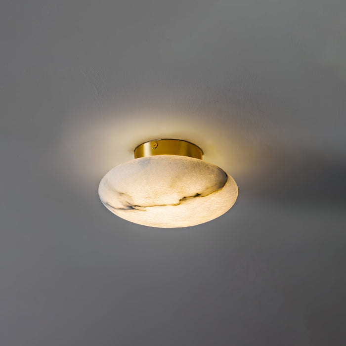 Alabaster Oval Ceiling Lamp - Simprolos