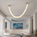 Alabaster Pearl Necklace Chandelier - Simprolos