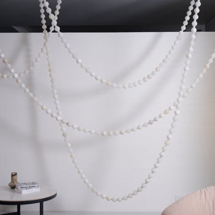 Alabaster Pearl Necklace Chandelier - Simprolos
