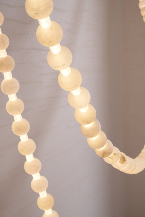 Alabaster Pearl Necklace Chandelier - Simprolos