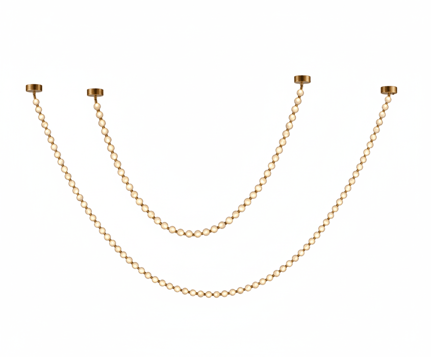 Alabaster Pearl Necklace Chandelier - Simprolos