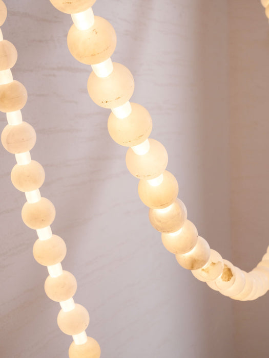 Alabaster Pearl Necklace Chandelier - Simprolos