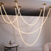 Alabaster Pearl Necklace Chandelier - Simprolos