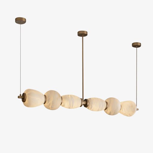 Alabaster Pebble Linear Chandelier - Simprolos