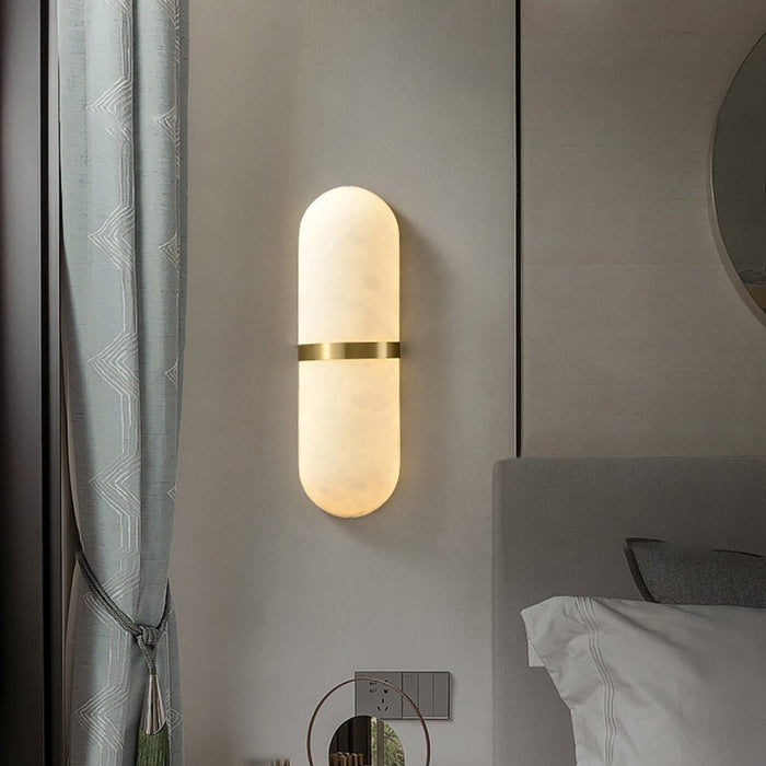 Alabaster Pill Wall Light - Simprolos