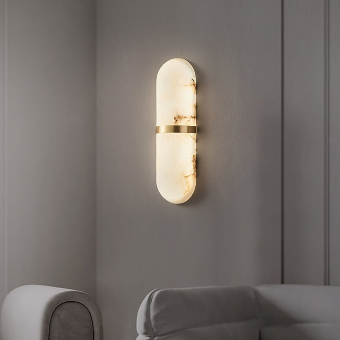 Alabaster Pill Wall Light - Simprolos