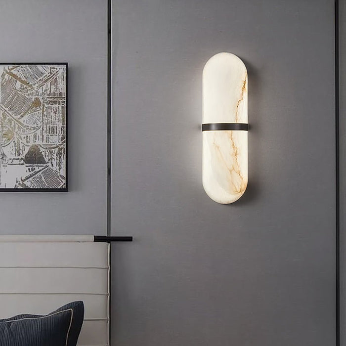 Alabaster Pill Wall Light - Simprolos