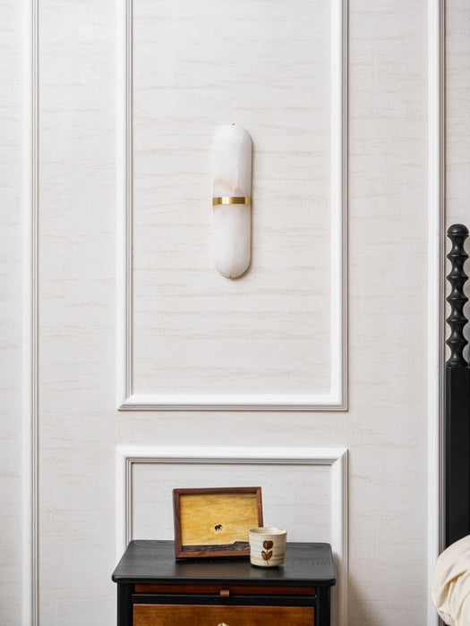 Alabaster Pill Wall Light - Simprolos