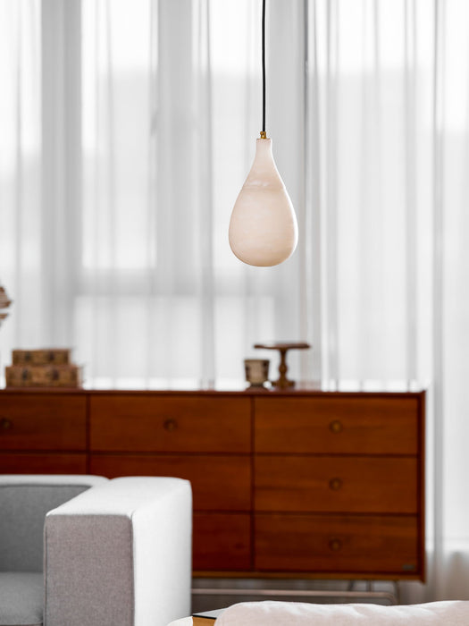 Alabaster Raindrop Pendant Light - Simprolos